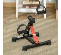 Shein HOMCOM Mini Bicicleta Estática de Ejercicio Pedales Estáticos con Altura y Longitud Ajustables Pantalla LCD Máquina Pedalear de Manos y Piernas 33-43x