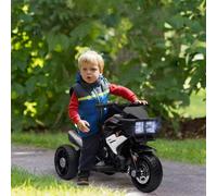 Shein HOMCOM Moto Eléctrica Infantil con 3 Ruedas para +3 Años Triciclo con Pedal para Niños Batería 6V con Luces Música Neumáticos Anchos Velocidad 3 km/h
