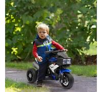 Shein HOMCOM Moto Eléctrica Infantil con 3 Ruedas para +3 Años Triciclo con Pedal para Niños Batería 6V con Luces Música Neumáticos Anchos Velocidad 3 km/h