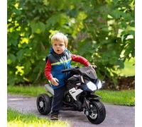 Shein HOMCOM Moto Eléctrica Infantil con 3 Ruedas Trimoto para Niños de +3 Años con Batería 6V Recargable Funciones de Música Bocina Faros 86x42x52 cm Negro