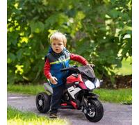 Shein HOMCOM Moto Eléctrica Infantil con 3 Ruedas Trimoto para Niños de +3 Años con Batería 6V Recargable Funciones de Música Bocina Faros 86x42x52 cm Negro