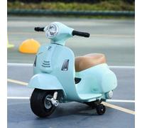 Shein HOMCOM Moto Eléctrica Vespa para Niños de 18-36 Meses con Faro Bocina y 4 Ruedas Motocicleta Infantil con Licencia 66,5x38x52 cm