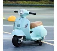 Shein HOMCOM Moto Eléctrica Vespa para Niños de 18-36 Meses Moto de Batería 6V con Faro Bocina y 4 Ruedas Motocicleta Infantil con Licencia 66,5x38x52 cm Ve