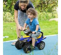 Shein HOMCOM Quad Correpasillos con Licencia GOODYEAR para Niños Mayores de 18-36 Meses Coche Cuatrimoto con Funciones de Luces Bocina y Espacio Secreto de