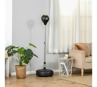 Shein HOMCOM Saco de Boxeo de Pie con Altura Ajustable en 4 Niveles, Saco de Boxeo con Base Rellenable, Guantes e Inflador, para Adultos y Adolescentes, Ø45