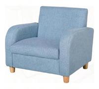 Shein HOMCOM Sillón il Mini Sofá para Niños de +3 Años con Asiato olchado Reposaazos y Estructura de Madera Carga Máx. de 65 kg 49x45x44 cm Azul