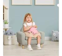 Shein HOMCOM Sillón Infantil Mini Sofá para Niños de +3 Años con Asiento Acolchado Reposabrazos Bolsillo de Almacenamiento y Estructura de Madera Carga 45 k