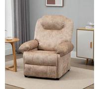 Shein HOMCOM Sillón Relax Reclinable Manual Tapizado en Terciopelo Acolchado con Reposapiés Retráctil y Bolsillos Laterales para Salón Oficina Dormitorio 96