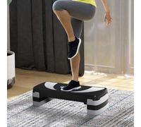 Shein HOMCOM Step de Aeróbic Stepper para Fitness Antideslizante con Altura Regulable 3 Niveles de 10/15/20 cm para Deporte y Ejercicio en Casa Gimnasia Car
