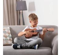 Shein HOMCOM Ukelele 21 Pulgada Ukelele Soprano de Iniciación para Principiantes Ukelele Concierto Hawaiian Cuerdas Aquila de Nylon Material Madera 53x17,5x