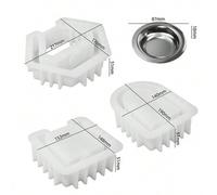 Shein Horno De Fusión De Cera De Aromaterapia Arqueado Molde De Cemento De Horno De Aroma Cuadrado Hexagonal, Moldes De Yeso Titular De Vela De Aceite Esenc