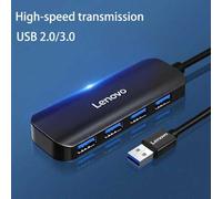 Shein Hub USB Lenovo, Divisor de datos USB de 4 puertos USB 3.0 ultrafino que admite carga, compatible con MacBook, portátil, Surface Pro, PC, unidad flash,
