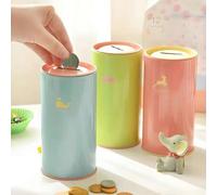 Shein Hucha metálica circular con patrones de animales multicolor (por ejemplo, antílope, elefante, delfín), también se puede usar como soporte para bolígra