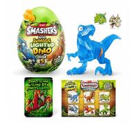 Shein Huevo de dinosaurio Smashers Nano Jurassic con luz, juguete coleccionable con temática de dinosaurios que tiene talla grande de 5 sorpresas, para dese