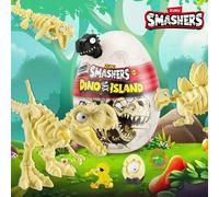 Shein Huevos sorpresa mini de la Isla de los Dinosaurios Smashers Dino Island, juguetes de modelo de carreras creativos, adornos perfectos para regalo de va