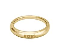 Shein Hugo Boss Anillo para mujer de junio 1580620S, Standard, Acero fino chapado en oro iónico
