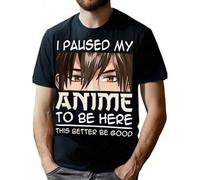 Shein I paused my anime to come here, Japanese kawaii manga anime boy t-shirt Tee For Adult, Men, Women, Teen, Teenager, Adolescent, Youth