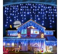 Shein Icicle Flash 400 LED y longitud 22,5 metros, 4 colores disponibles con flash blanco frío, cable grueso enchufe ip44 - Conector hermético para conectar