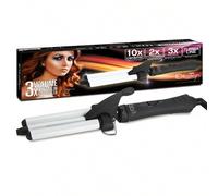 Shein ID Italian Design - Tenacilla Turmalina 3X Volumen Profesional Para Crear Ondas Y Rizos Duraderos Sin Dañar El Cabello - Con Tecnología De Iones Negat