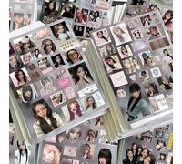 Shein ILL-IT 8 piezas Pegatinas recortadas ILL-IT Estilo coreano Ins Popular Park Min-Ju Won-Hee Material para álbum de recortes Calcomanías impermeables