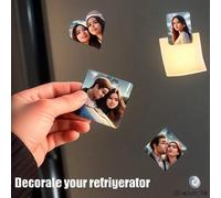 Shein Imán de nevera personalizado con efecto 3D - Imanes de nevera personalizados con tu foto o diseño - Imanes de personajes de dibujos animados lindos pa