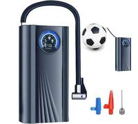 Shein Inflador eléctrico, compresor portátil, bomba eléctrica para coches, bicicletas, balones y colchones. Infla neumáticos de coche y bicicleta en casa o