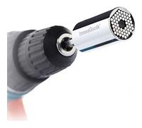 Shein InnovaGoods - Llave de Vaso Universal Multifunción, Accesorios Uniscrew, Diseño Innovador, Adaptable 7-19 mm, Incluye Extensor y Codo 105º, Metal, Neg