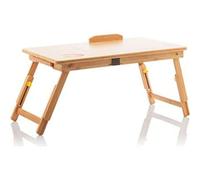 Shein InnovaGoods - Mesa Plegable Auxiliar de Bambú Lapwood, Versátil y Portátil, Ideal para Leer, Escribir, Comer, Trabajar, Patas Plegables y Extensibles,