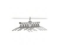 Shein Innovagoods | Perchas, Perchas Plegables, Perchas de Ropa, Perchas de Ropa portátiles, Percha Camisas, Percha Plegable múltiple 8 En 1 Spavver Gris.