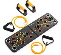 Shein InnovaGoods - Tabla de Flexiones Multifuncional, Ejercicios para Pecho, Hombros, Espalda, Tríceps, Bandas de Resistencia Ajustables, Diseño Ergonómico