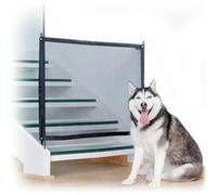 Shein InnovaGoods® Barrera de para Perros Mascotas 73-112 cm, Red de para escaleras y Puertas con colgadores Adhesivos de Calidad 3M, Diversos usos y Esp