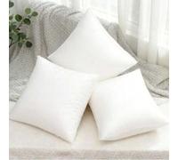 Shein Insertos de almohada decorativos blancos - 1/2/4 piezas por paquete - Almohada decorativa muy elástica, suave y esponjosa hecha de una mezcla de seda
