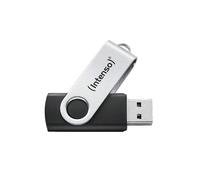 Shein Intenso Office Line - Memoria USB de 32 GB, USB A 3.2, Memoria USB A 3.2 de hasta 70 MB/s, Carcasa de plástico Resistente, Color Plateado y Negro
