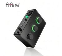 Shein Interfaz XLR Interfaz de audio USB para grabación, compatible con monitoreo, alimentación fantasma de 48V, perilla de ganancia, adecuado para podcasti