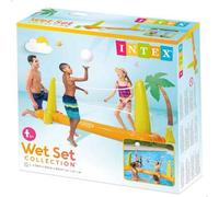 Shein Intex 56508 Juego Hinchable Vóley Flotante 239x64x91cm, Naranja/Verde