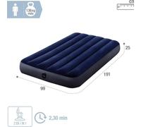 Shein Intex Colchón hinchable Dura-Beam, Cama de aire inflable para camping Color Azul, acampada