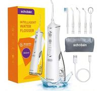 Shein Irrigador dental profesional recargable y inalámbrico para la limpieza de los dientes - Irrigador oral con 4 modos, IPX 7 a prueba de agua y portátil