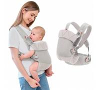 Shein IULONEE Portabebés recién nacido, envolvente suave y ligera para bebés | Diseño ergonómico con soporte ajustable para el cuello, apto para recién naci