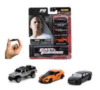 Shein JADA X FAST & FURIOUS JD32481: Juego de 4 autos a escala 1/128 (2020 DODGE CHARGER SRT + TOYOTA SUPRA + JEEP GLADIATOR) - Edición de coleccionista NV-