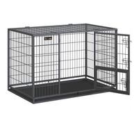 Shein Jaula Pesada para Perros, Jaula de Mascotas, 92,5 x 57,5 x 64 cm/107 x 70 x 74,9 cm/122 x 74,5 x 80,5 cm, para Perros Grandes y Medios, Antiescape, Do