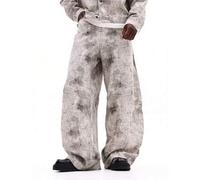 Shein Jeans anchos de pierna ancha con paneles múltiples, con patrón desgastado y detalles de ropa urbana vintage para un estilo casual y urbano de todos lo