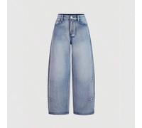 Shein Jeans azules ajustados y elásticos capri para mujer