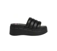 Shein Jeans Damen Wedge Women' Sandals Black EN0EN02455