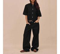 Shein Jeans de mezclilla de pierna recta y tiro bajo con presillas para cinturón, solo Bottom, casual de verano para librería, vacaciones, festival, concier