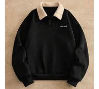 Shein Jersey casual de punto holgado de manga larga para hombre, de moda y adecuado para gente joven, para otoño/invierno
