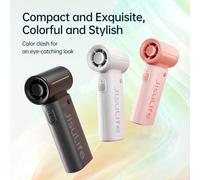 Shein JISULIFE Ventilador portátil de mano Life9, Viento de alta velocidad Turbo, Recargable 3600mAh, Hasta 12h de enfriamiento, Ventilador de bolsillo mini