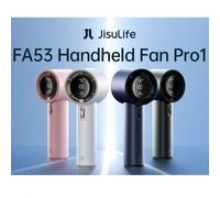 Shein JISULIFE Ventilador portátil de mano, velocidad (1-100) ajustable, ventilador mini turbo, batería recargable de 1800mAh, pantalla digital, regalo para
