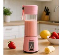 Shein Jocca Batidora Portátil USB | 380ml | Batería Recargable USB| 4 Cuchillas de Acero Inoxidable| Diseño Compacto y Ligero |Ideal para Smoothies, Batidos