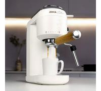 Shein Jocca Cafetera Espresso 20 Bares con Vaporizador y Calentador de Tazas | Depósito Extraíble 1L, 1400W, Termobloque Rápido, Café Intenso y Cremoso, Dis