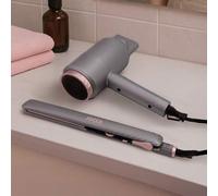 Shein Jocca Set Secador de Pelo 2200W Motor DC + Plancha de Pelo 45W con Placas Cerámicas Flotantes - Secado Potente, Alisado Suave y Preciso, Diseño Elegan